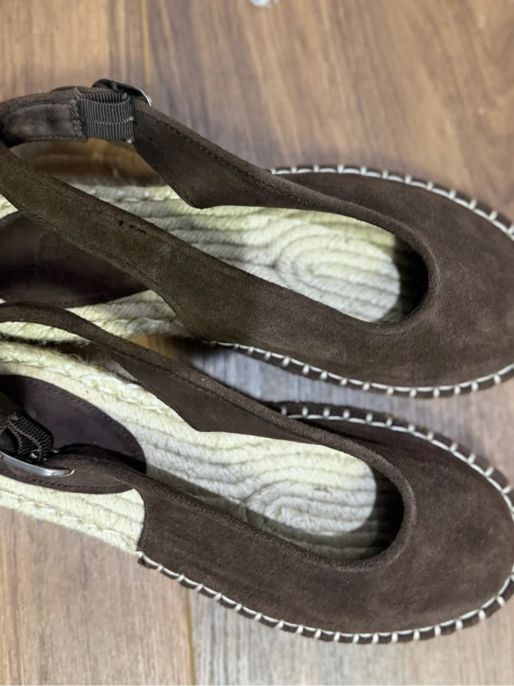 Brown Suede Espadrilles